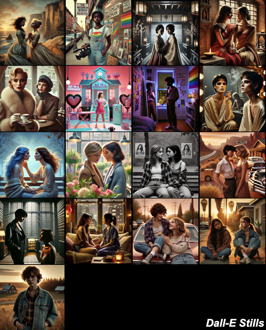 Dall-E generated images inspired by the 17 films